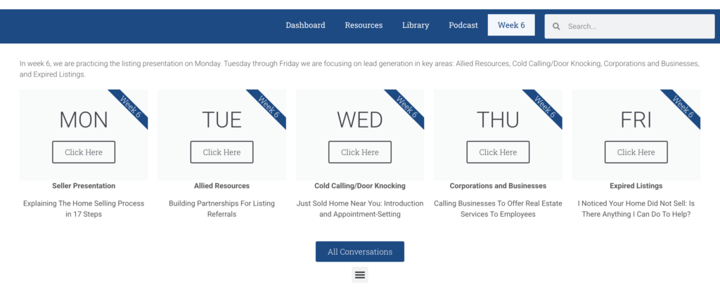 TALK52 Daily Real Estate Dialogue Practice Schedule